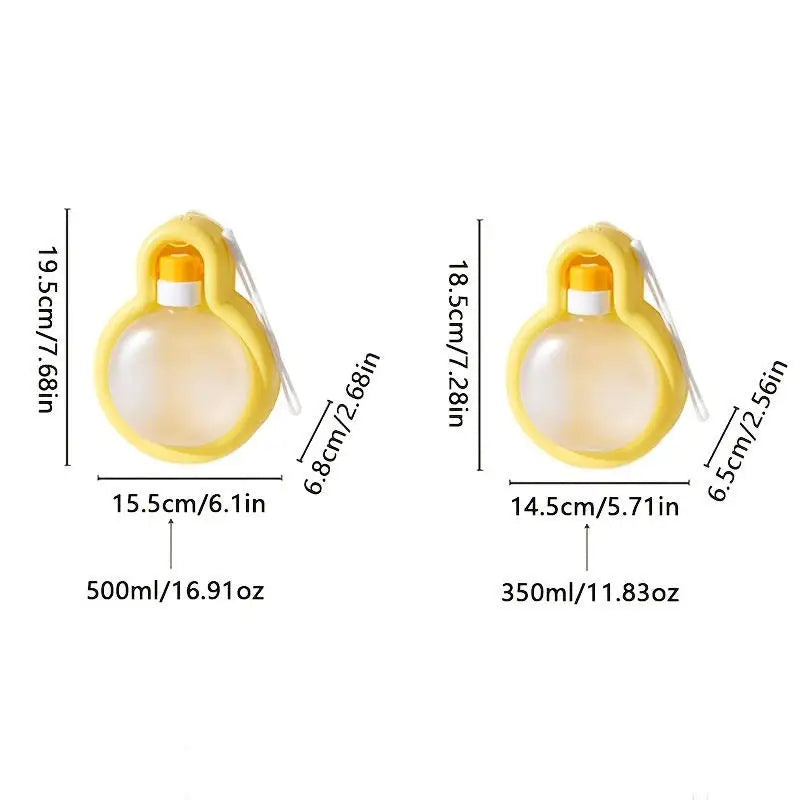 Portable Dog Water Bottle - Leak-Proof Travel Dispenser with Foldable Bowl