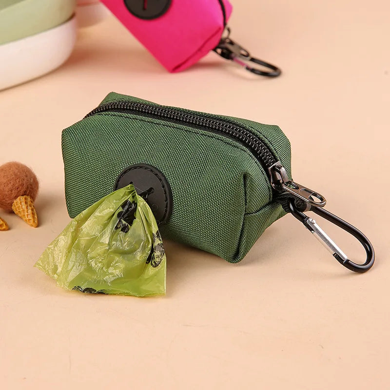 Dog Poop Bag Dispenser with Carabiner - Waste Bag Holder for Leash