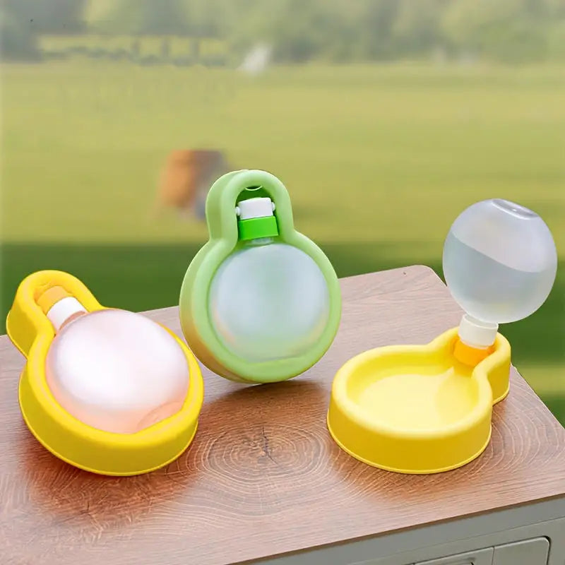 Portable Dog Water Bottle - Leak-Proof Travel Dispenser with Foldable Bowl