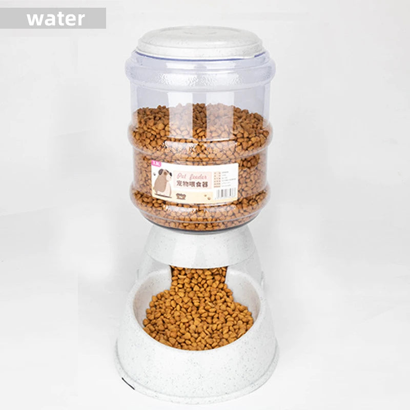 Automatic Pet Feeder Bowl - Large Capacity Water Dispenser for Dogs & Cats