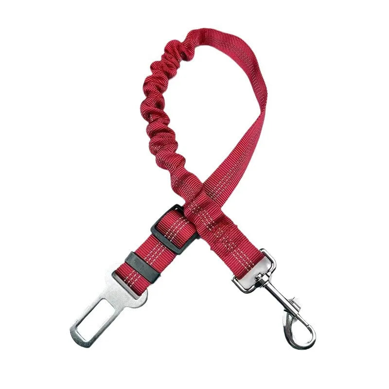 Dog Car Seat Belt - Adjustable Safety Harness with Elastic Bungee