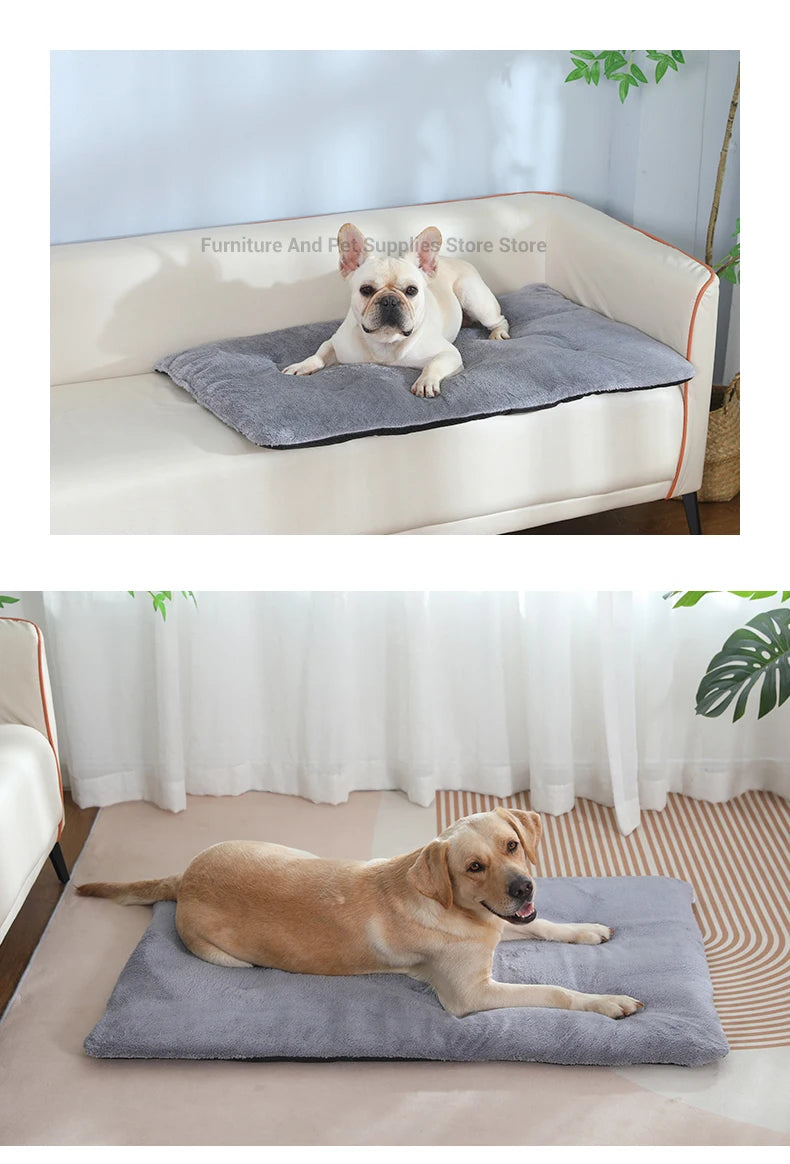 Self-Heating Pet Pad - Thermal Dog Crate Mat for Warmth & Comfort