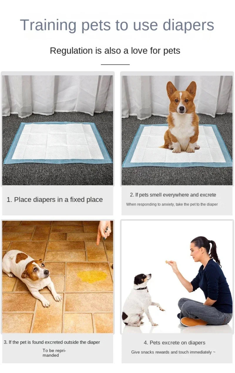 Pet Training Pads - Super Absorbent Disposable Puppy Pee Pads (20-100 Pack)