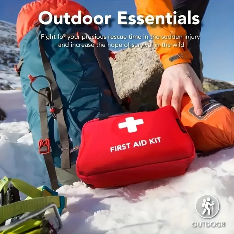 Portable First Aid Kit - Emergency Supplies for Outdoor Adventures