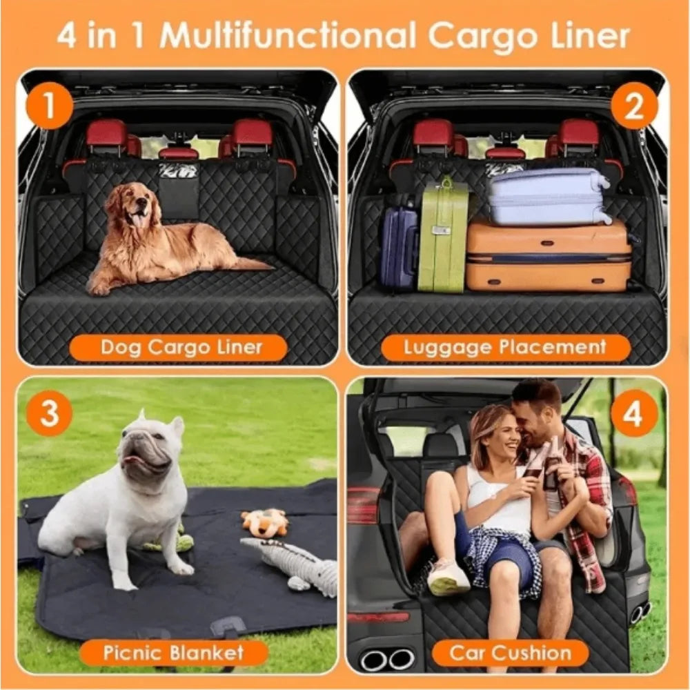 Waterproof Trunk Cargo Liner for Dogs - Heavy Duty Oxford Cloth Protector