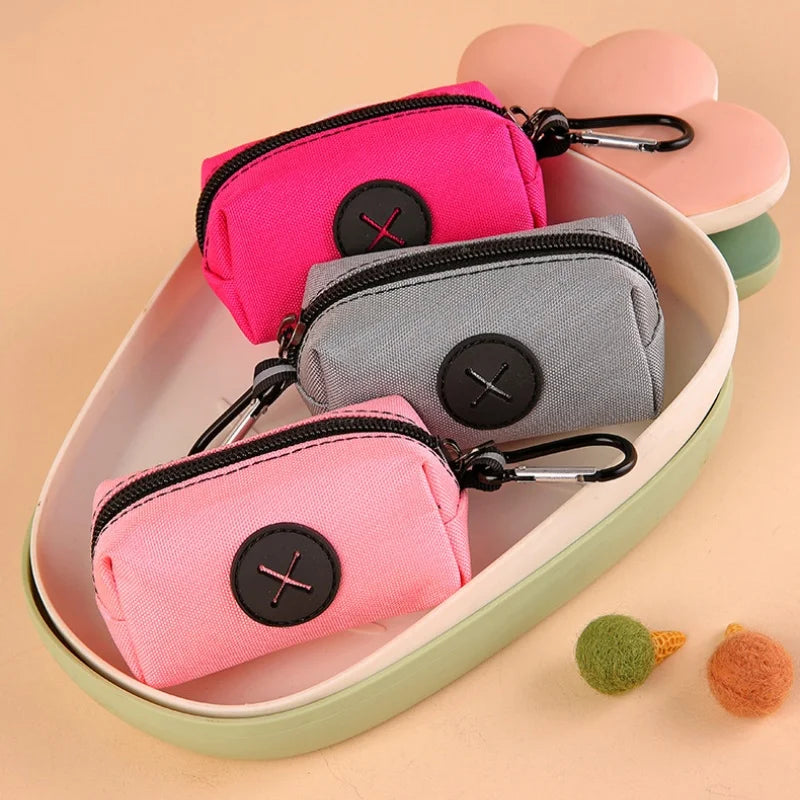 Dog Poop Bag Dispenser with Carabiner - Waste Bag Holder for Leash