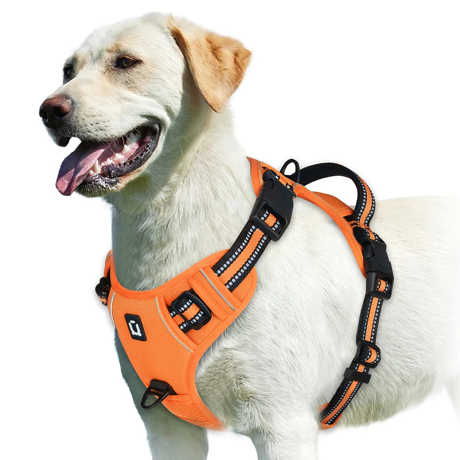 No-Pull Dog Harness - Soft Padded Reflective Vest with Control Handle