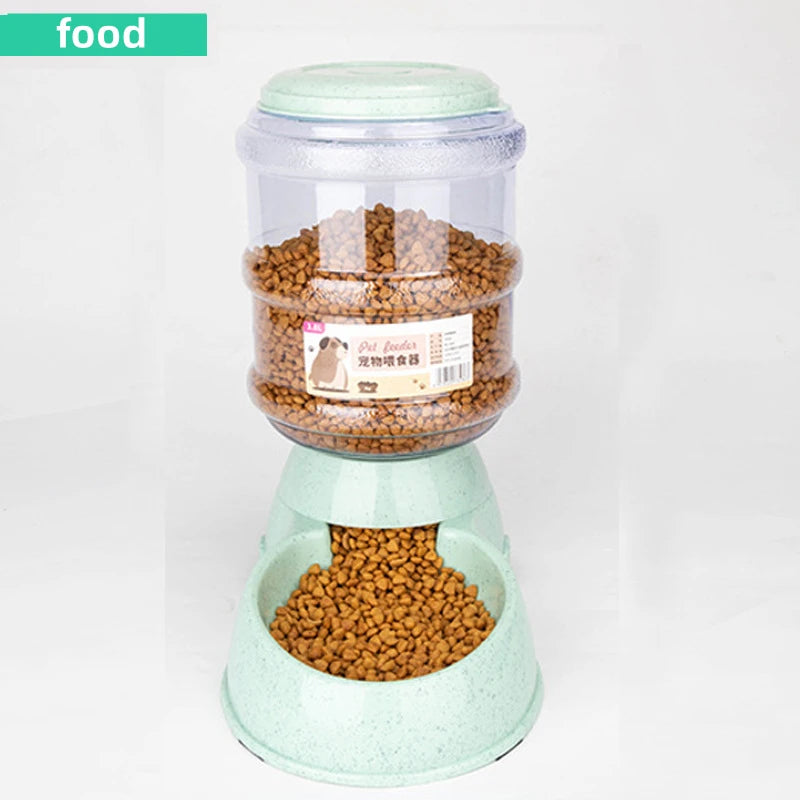 Automatic Pet Feeder Bowl - Large Capacity Water Dispenser for Dogs & Cats