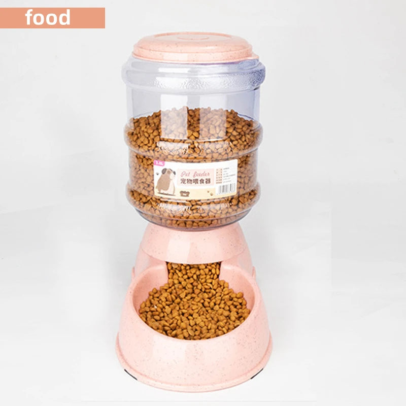 Automatic Pet Feeder Bowl - Large Capacity Water Dispenser for Dogs & Cats