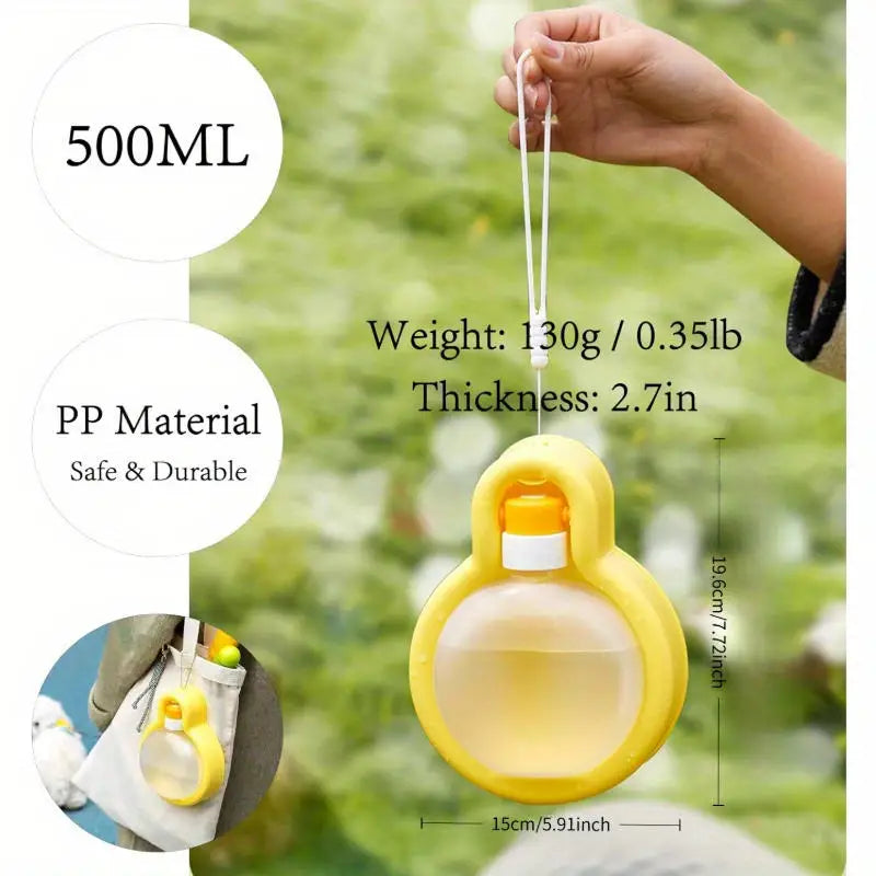 Portable Dog Water Bottle - Leak-Proof Travel Dispenser with Foldable Bowl