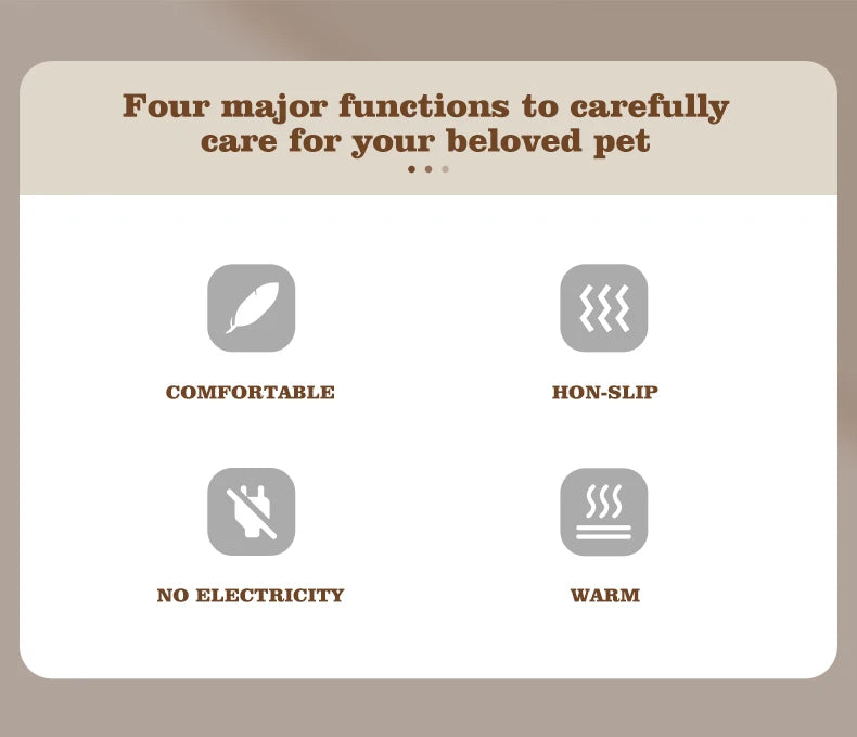 Self-Heating Pet Pad - Thermal Dog Crate Mat for Warmth & Comfort