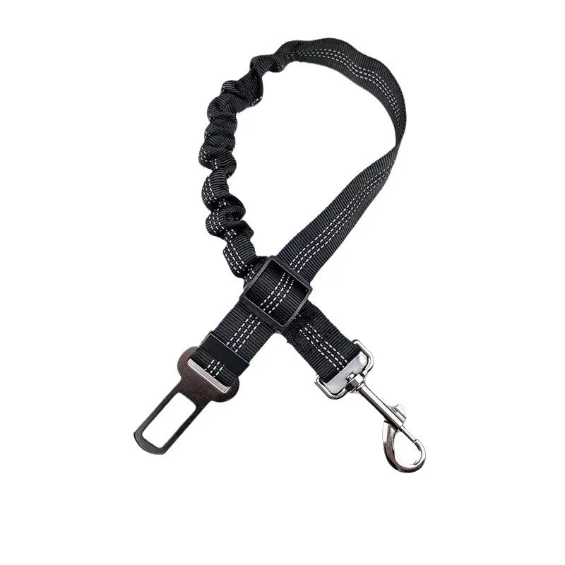 Dog Car Seat Belt - Adjustable Safety Harness with Elastic Bungee